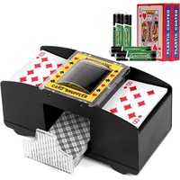 Kartenmischer, 2 Deck, Elektrisch, Batteriebetrieb, Poker, Uno, Texas Hold Em