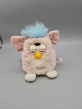  1999 FURBY BABY Pink Blue Hair ( Blue eyes) Tiger Electronics tested and works