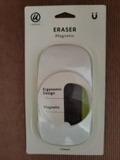 U Brands Dry Erase Board Eraser Magnetic Ergonomic Felt Bottom Surface 581U NEW