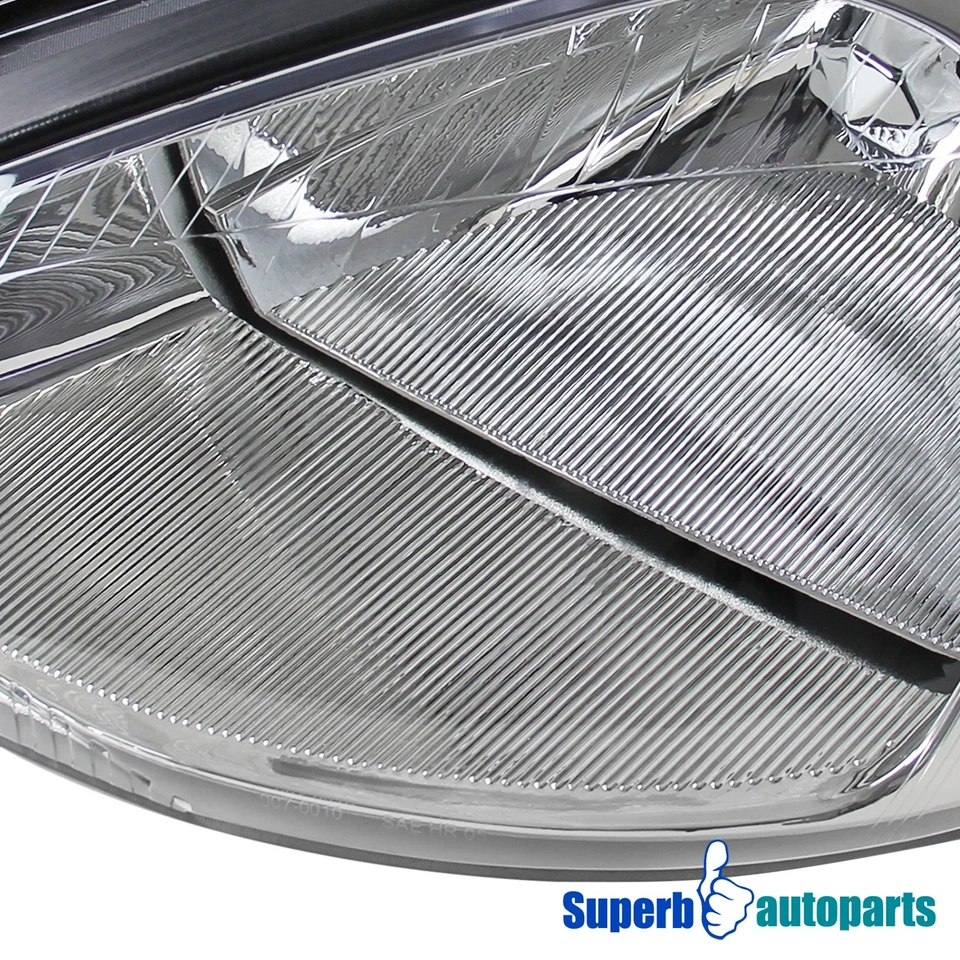 Fits 2000-2004 Ford Focus Assembly Headlights Lamps Pair Left+Right 00-04 Foto 4 de 4