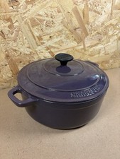 Chasseur Cast Iron Casserole Dish 24cm Purple Made In France Same As Le Creuset
