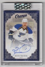 2023-24 UD CLEAR CUT CHAMPS AUTOS BLUE PARALLEL KEITH TKACHUK 10/50 ST. LOUIS