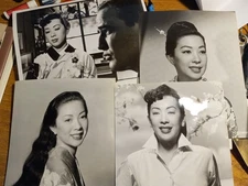 Four Actress photos Miiko Taka one with Marlon Brando