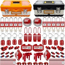 SAFBY 2-in-1 Lockout Tagout Loto Kits  Complete OSHA Safety Group Lock Ou