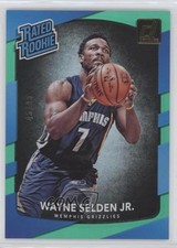 2017-18 Panini Donruss Rated Rookies Holo Green Laser 45/99 Wayne Selden Jr 6fs