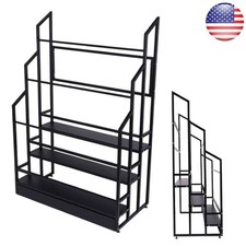 Metal Vinyl Roll Storage Rack 3 Tier Vinyl Roll Holder Fabric Display Shelf
