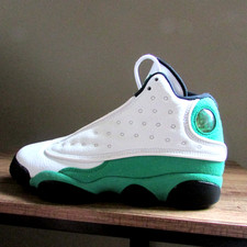 Nike Air Jordan 13 Retro Lucky Green White Black 4.5Y  DB6536-113 mid top shoe