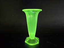 Antik Uranglas Vase / Pokalvase - 14,5 cm - um 1900