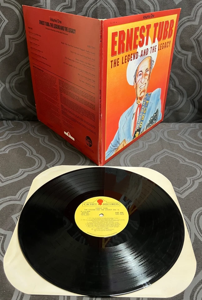 Ernest Tubb, The Legend And The Legacy, Vintage LP 12", Various Artists, NM/ EX - Image 3 of 4