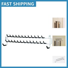 Elegant Epoxy Coated Steel Tie  Belt Rack - Wall Mounted Organization, 27 Hooks
