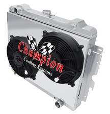 Ar Champion 3 Row Radiator12 Fansshroud For 1973-1976 Plymouth Duster V8 Eng