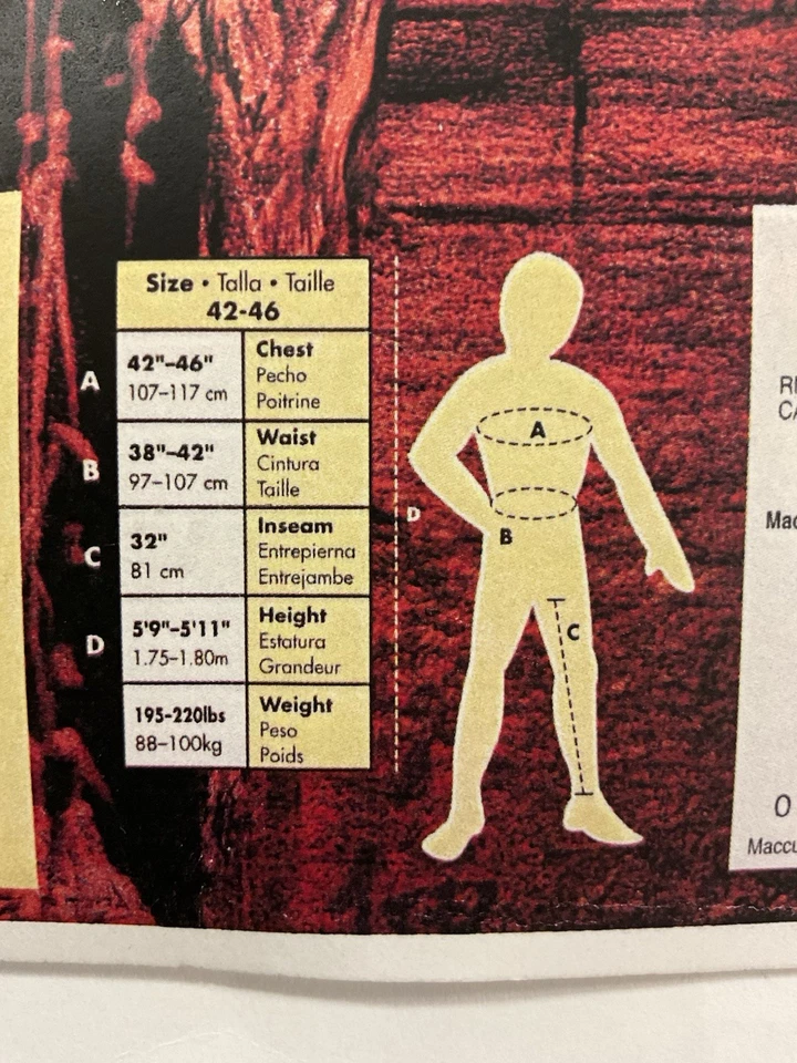 Raro Disfraz Adulto Maccus Tiburón Piratas del Caribe Talla 42-46 Foto 3 de 3