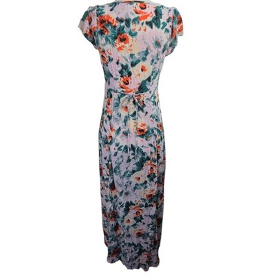 Kimchi Blue Floral Tie Back Crinkle Maxi Dress SZ XS Flowy Cottagecore  Romantic | eBay