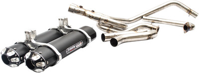 TRINITY RACING Dual Exhaust - Black TR-4112D-BK
