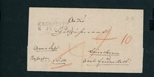 Vorphilatelie Brief Cannstatt 1841
