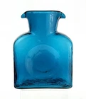 Early Vintage Blenko Handmade Glass 384 Water Bottle in HTF Teal