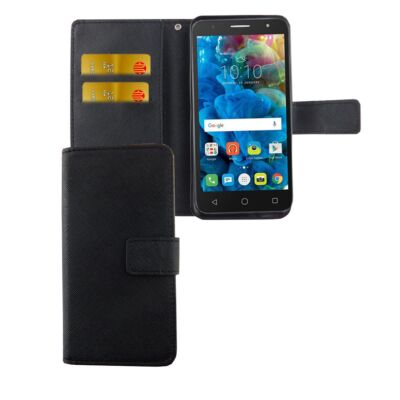 Handyhülle Schutz Case für Alcatel Pop 4 Cover Tasche Wallet Etui Handyhülle