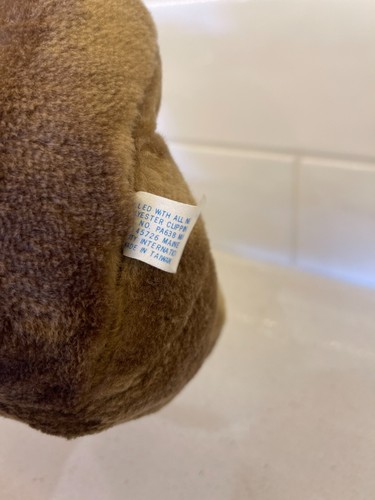 Hound Plush Dog Bloodhound Bulldog Vintage Stuffed Animal Plush Brown Taiwan 9" - Picture 3 of 3