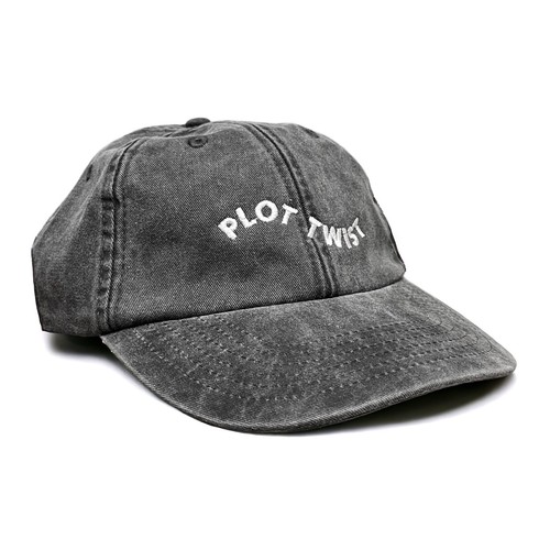 Gorra de béisbol Plot Twist bordada lavada para papá | En muy buen estado | Sombrero con tirantes libro de 6 paneles - Imagen 10 de 19