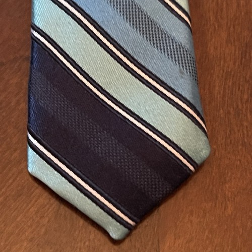 Club Room Blue 100% Silk Men’s Neck Tie Made In China - Picture 6 of 9