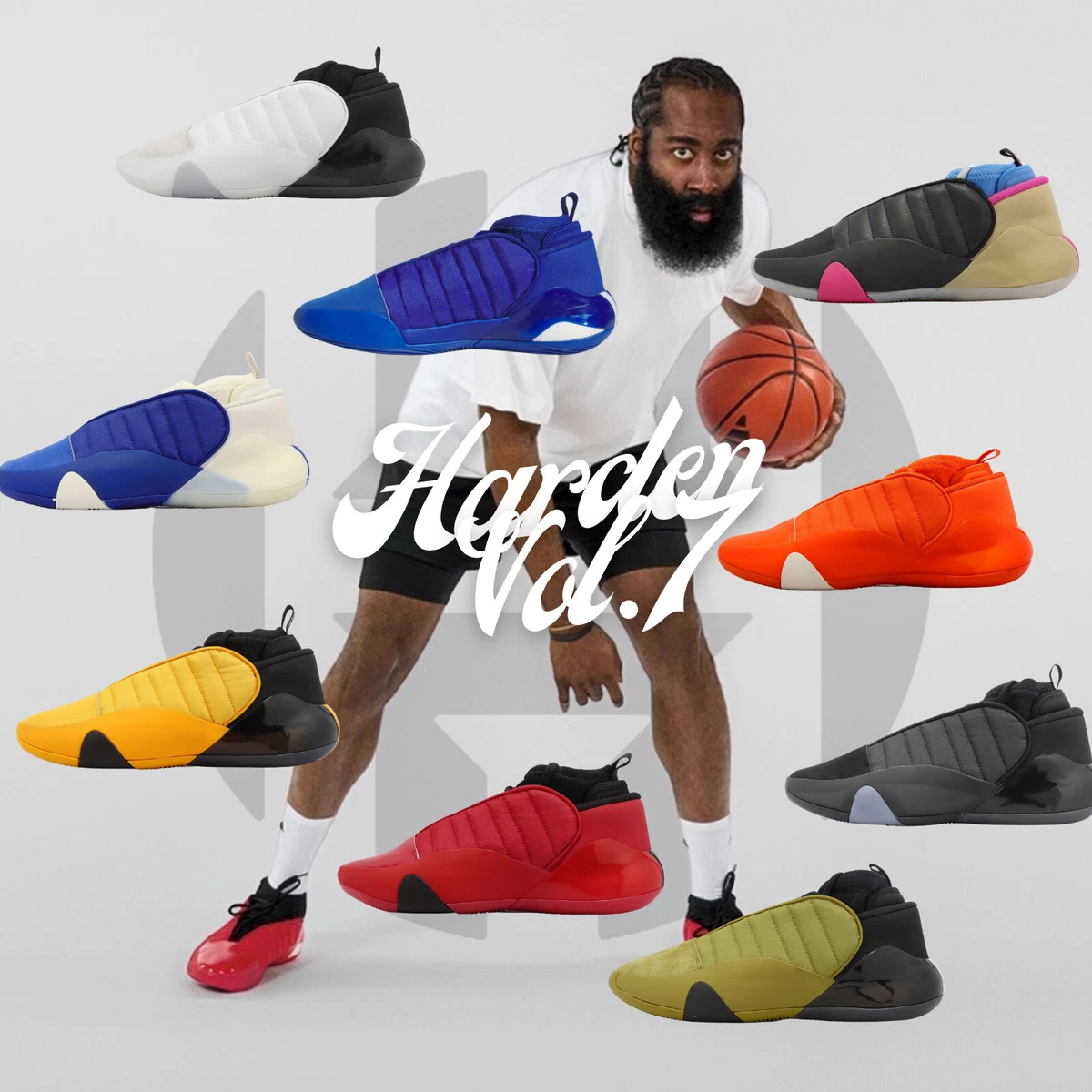 adidas Harden Vol.7 VII James Men Basketball Shoes Sneakers Trainers Pick 1