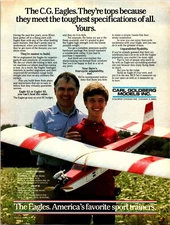 Carl Goldberg Eagle 63 RC Airplane Print Ad Ephemera Wall Art Decor