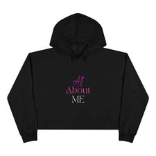 Cotton Blend Crop Hoodie