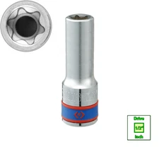 1/2" drive Star E Deep Socket Torx E KING TONY