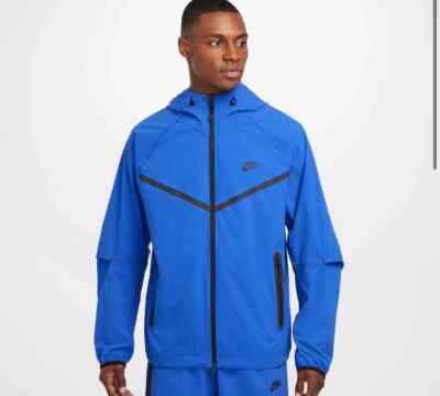 Nike Tech Windrunner Woven Full-Zip Oversized Jacke Royalblau (HM7151 480)