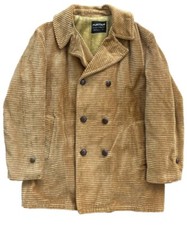 Vintage Puritan Sportswear Brown Corduroy Fur Lined Coat Jacket Mens 42 USA Made