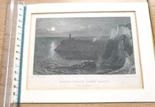 c1830 Antique Print ANGLESEY - SOUTH STACK LIGHT HOUSE NR HOLYHEAD by Gastineau