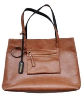 Street Level Nordstrom Vegan Faux Leather Tote Bag Handbag With Wristlet