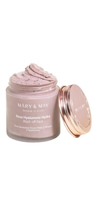 Mary & May Rose Hyaluronic Hydra Wash Off Face Mask Pack 4.4 oz NEW 