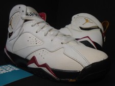 NIKE AIR JORDAN VII 7 RETRO GS WHITE BRONZE CARDINAL RED BLACK 304774-104 5Y 5