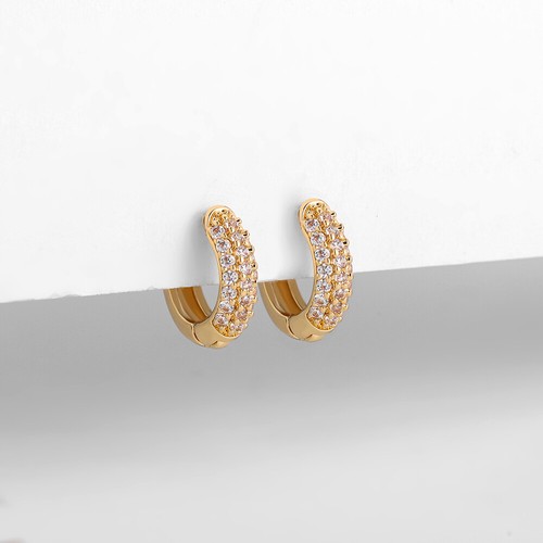Minimalista Mujeres Redondos Circonio Circonio Pendientes de Arro Piercing Joyería Abrazos Hebillas Orejas Nuevos - Imagen 10 de 24