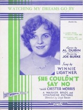 Watching My Dreams Go By, silent film star Winnie Lightner, 1929 Antique Music