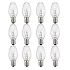 Best 12 Pack Wax Warmer Bulbs 15 Watt Light Bulbs for Scentsy Plug C7/120V/E12