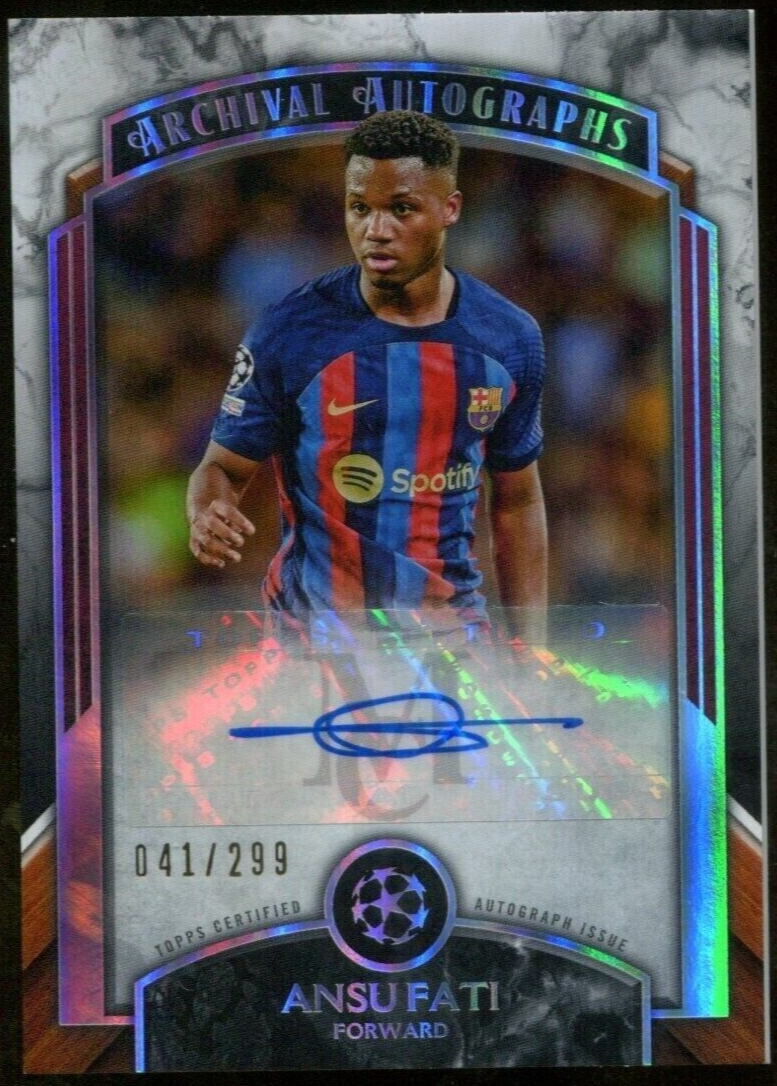 2022-23 Topps Museum Collection UEFA Ansu Fati Autograph Archival