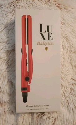  Ferrari LUXE BaByliss 1 in Professional Mini Flat Iron Red SEALED  ShipFast 