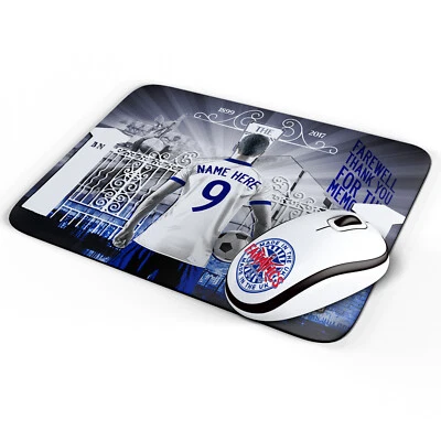 THEFANATICS Personalised Tottenham Mouse Mat Retro Football Office Work Pad Mens Gift AF126