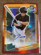 Tres Gonzalez 2023 Panini Donruss Optic Rated Prospect Auto 1/25 RPS-TG