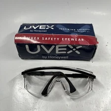 Uvex S1359C Astrospec 3000 Black Frame, Anti-Fog Lens Safety Glasses NEW