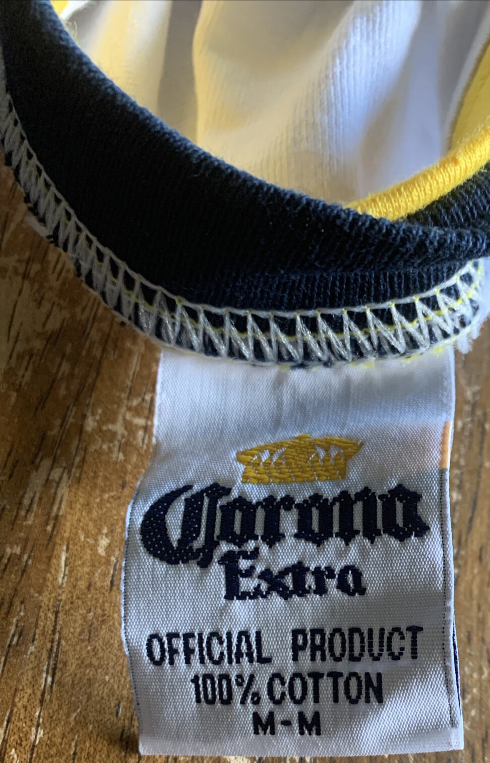CORONA EXTRA Beer Cancun Mexico White/Blue/Yellow Tan… Gem