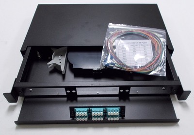 6 12 24 48 72 Port LC Singlemode OS2 Fiber Optic Patch Panel Kit 1U Rack Mount
