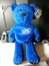 Limited Treasures TROY AIKMAN 8 Blue Football Bear 9" bean bag-1998-New-w/tags
