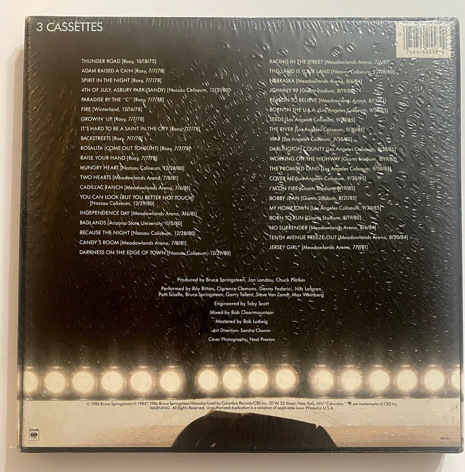 Bruce Springsteen & The E-Street Band – Live/1975-85 - Columbia – CXT 40558 - Image 2 of 4