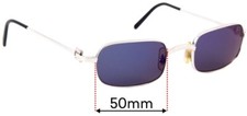 SFx Replacement Sunglass Lenses Fits Cartier T8100364 - 50mm Wide