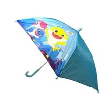 New Baby Shark Kids Or Toddlers Rain And Sun Shield Umbrella Blue Pinkfong
