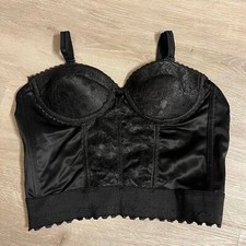vintage Y2K 2000s lace black corset by excellent 34B