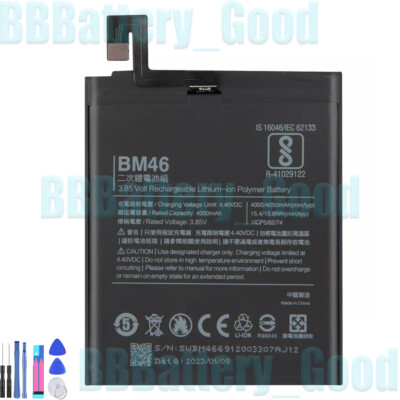 Replacement Phone Battery BM46 For Xiaomi Redmi Note3 Note 3 Pro With Free Tools